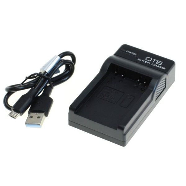 Mini carregador USB para Samsung SLB-10A SLB-11A